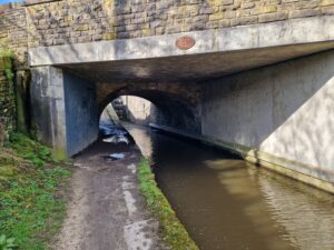 Huddersfield Narrow Canal Bridge and lock
